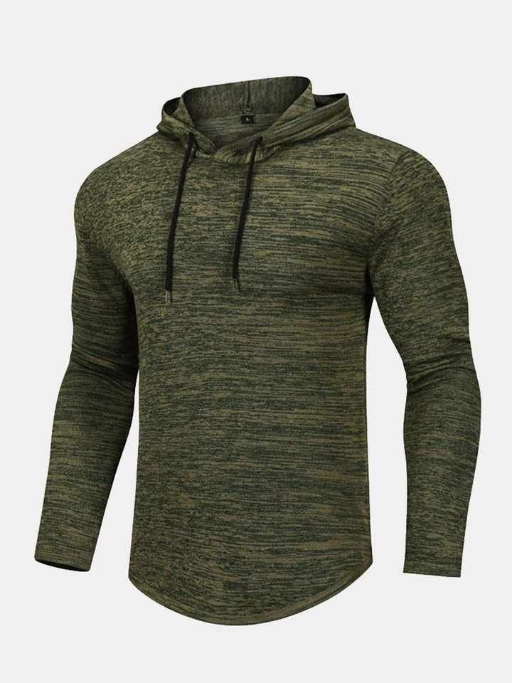 David | Slim-fit gebreide trui met capuchon