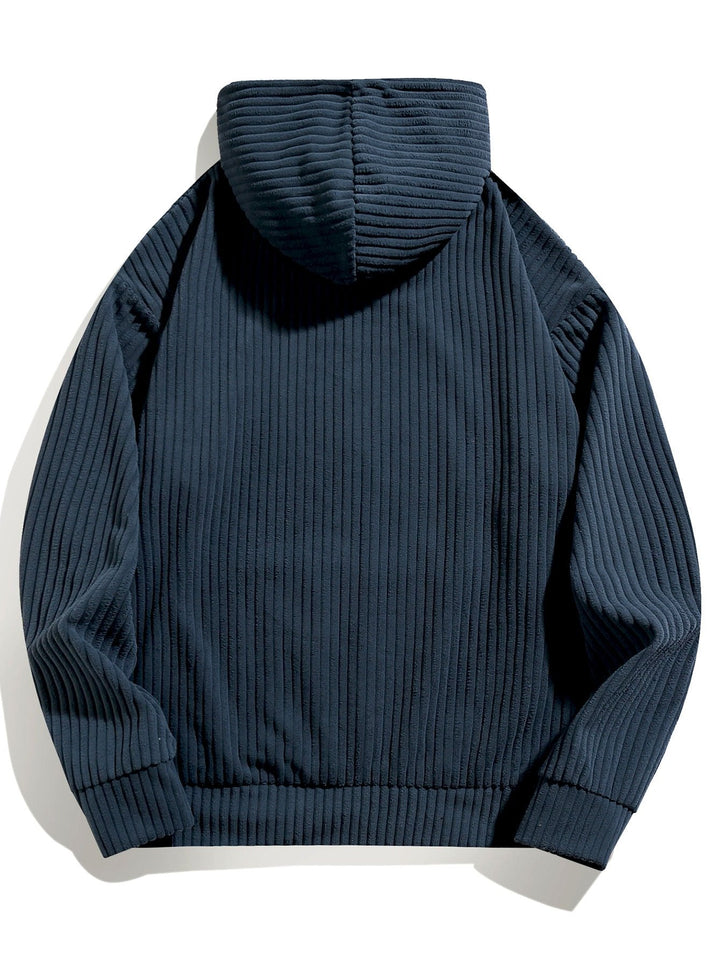 Herman | Corduroy hoodie met relaxte pasvorm