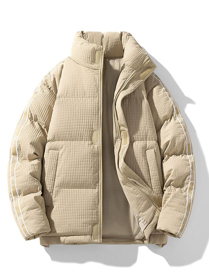 Niels | Puffer jas met wafelstructuur