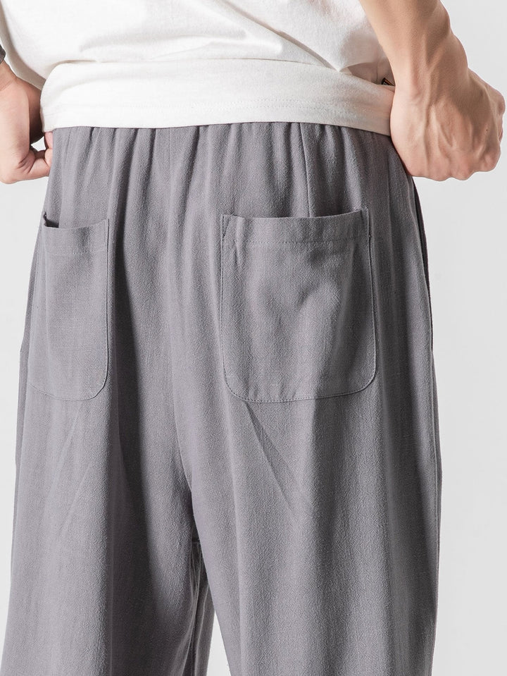 Floris | Linnen Katoenen Broek Wide Leg