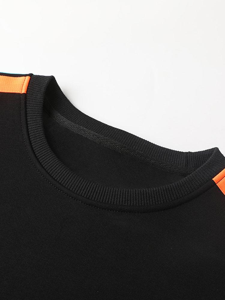 Benjamin | Sweater met contrastbanden en ronde hals
