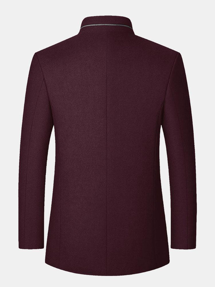 Gijs | Blazer met opstaande kraag in wolmix