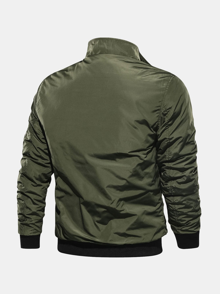 Evert | Bomber jack met coltrechterkraag
