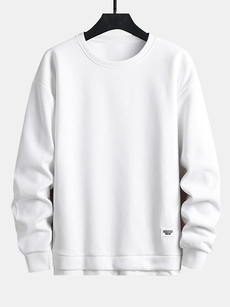 Lucas | Dubbellaagse sweater met wafelstructuur