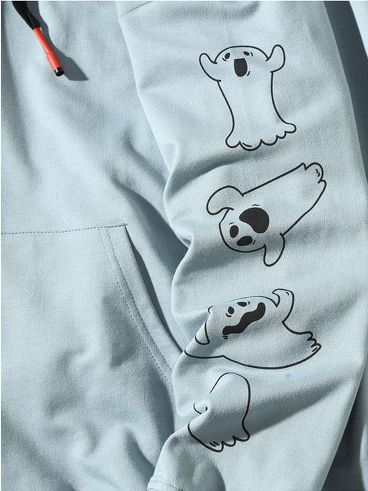 Victor | Hoodie met spookprint en relaxte pasvorm