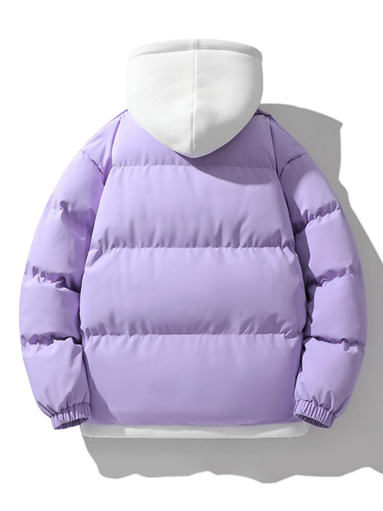 Wesley | Puffer jas met contrasterende capuchon