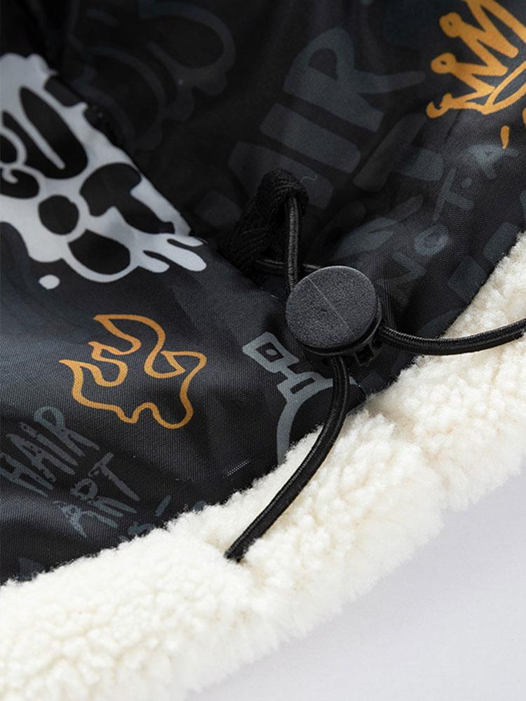 Sander | Teddyfleece jack met patchwork
