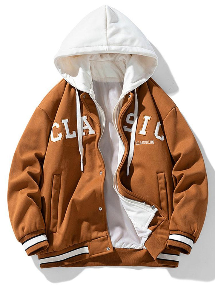 Diederik | Corduroy baseball jack met capuchon