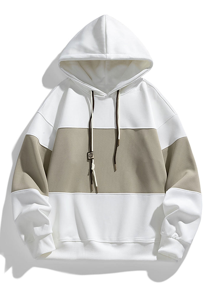 Kaj | Hoodie met kleurvlakken en relaxte pasvorm