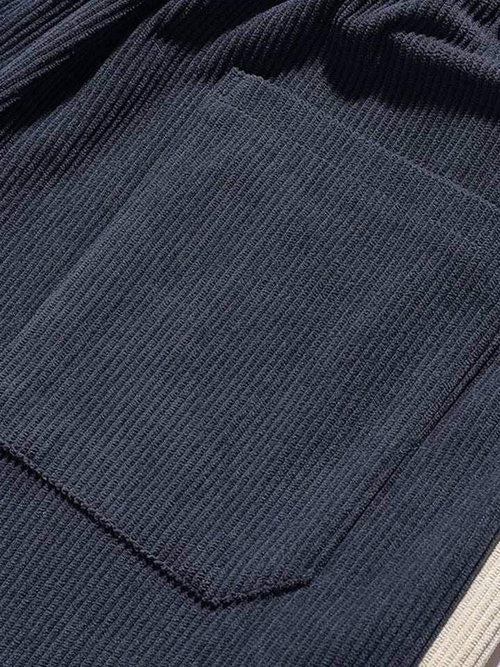 Sam | Corduroy Joggingbroek met Zijstreep