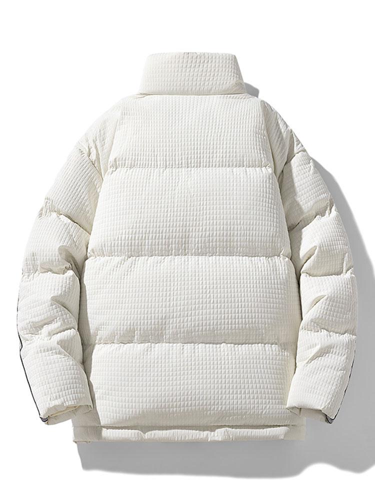 Niels | Puffer jas met wafelstructuur