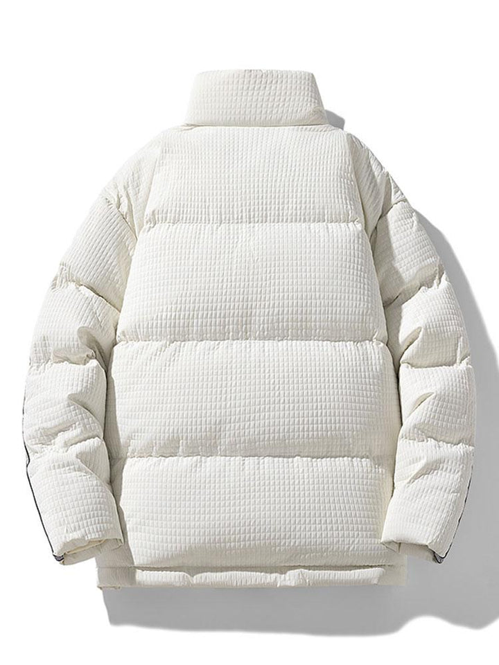 Niels | Puffer jas met wafelstructuur