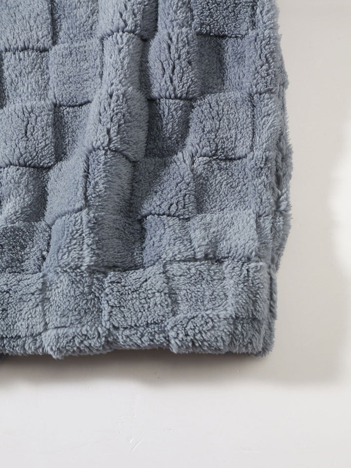 Jort | Teddyhoodie met schaakborddessin en relaxte pasvorm