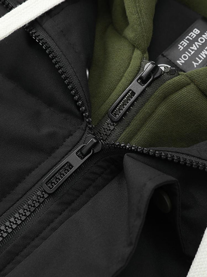 Wesley | Puffer jas met contrasterende capuchon