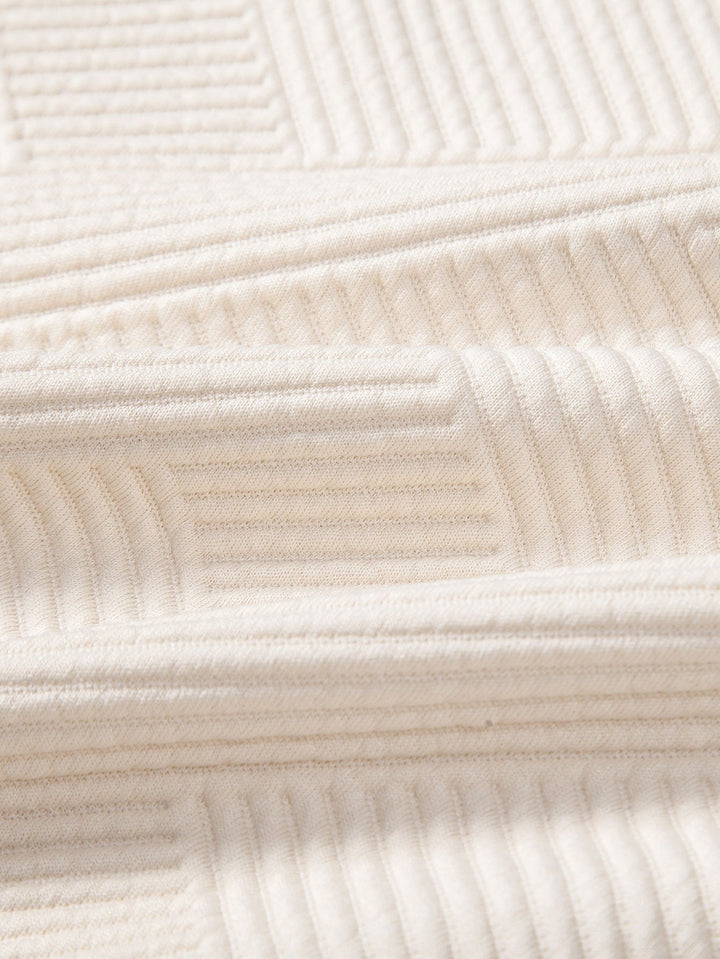 Thomas | Sweater met geometrische strepen en relaxte pasvorm