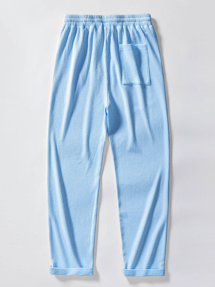 Koen | Geribbelde Broek Straight Leg