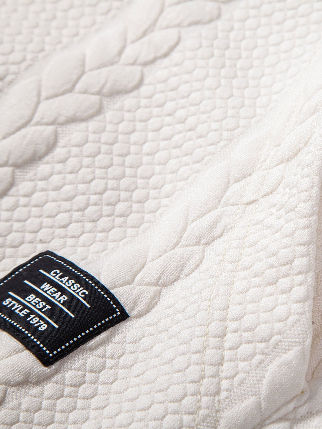 Ties | Hoodie met jacquarddessin, tarwemotief en relaxte pasvorm