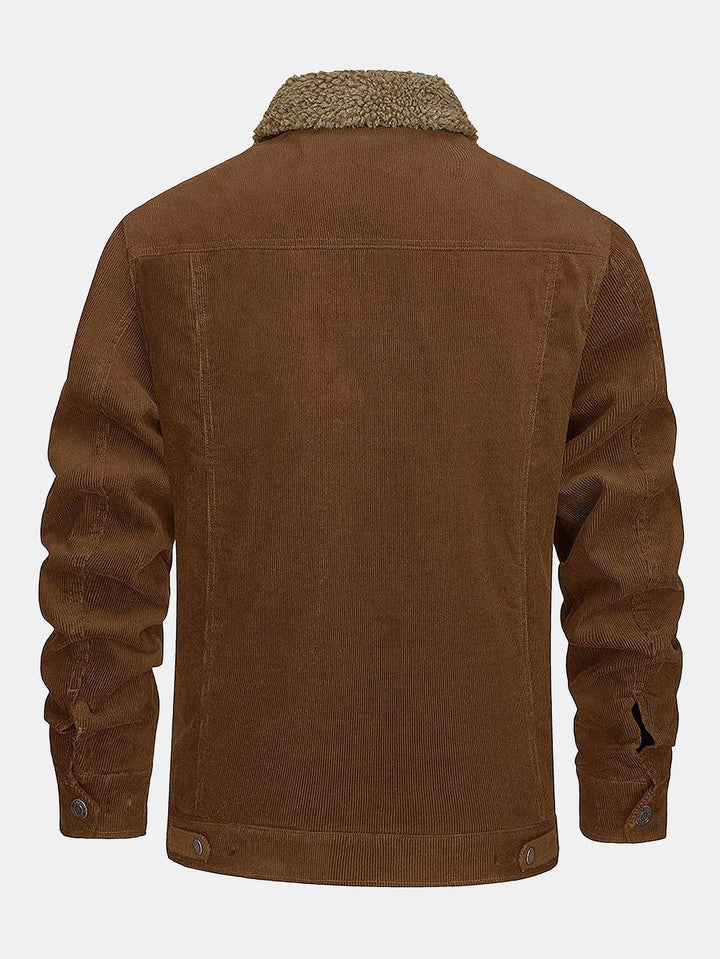 Bram | Corduroy jack met warme teddyvoering