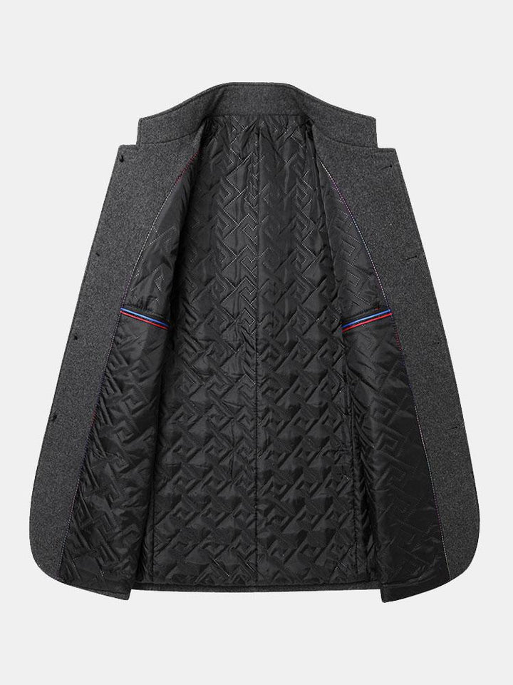 Gijs | Blazer met opstaande kraag in wolmix