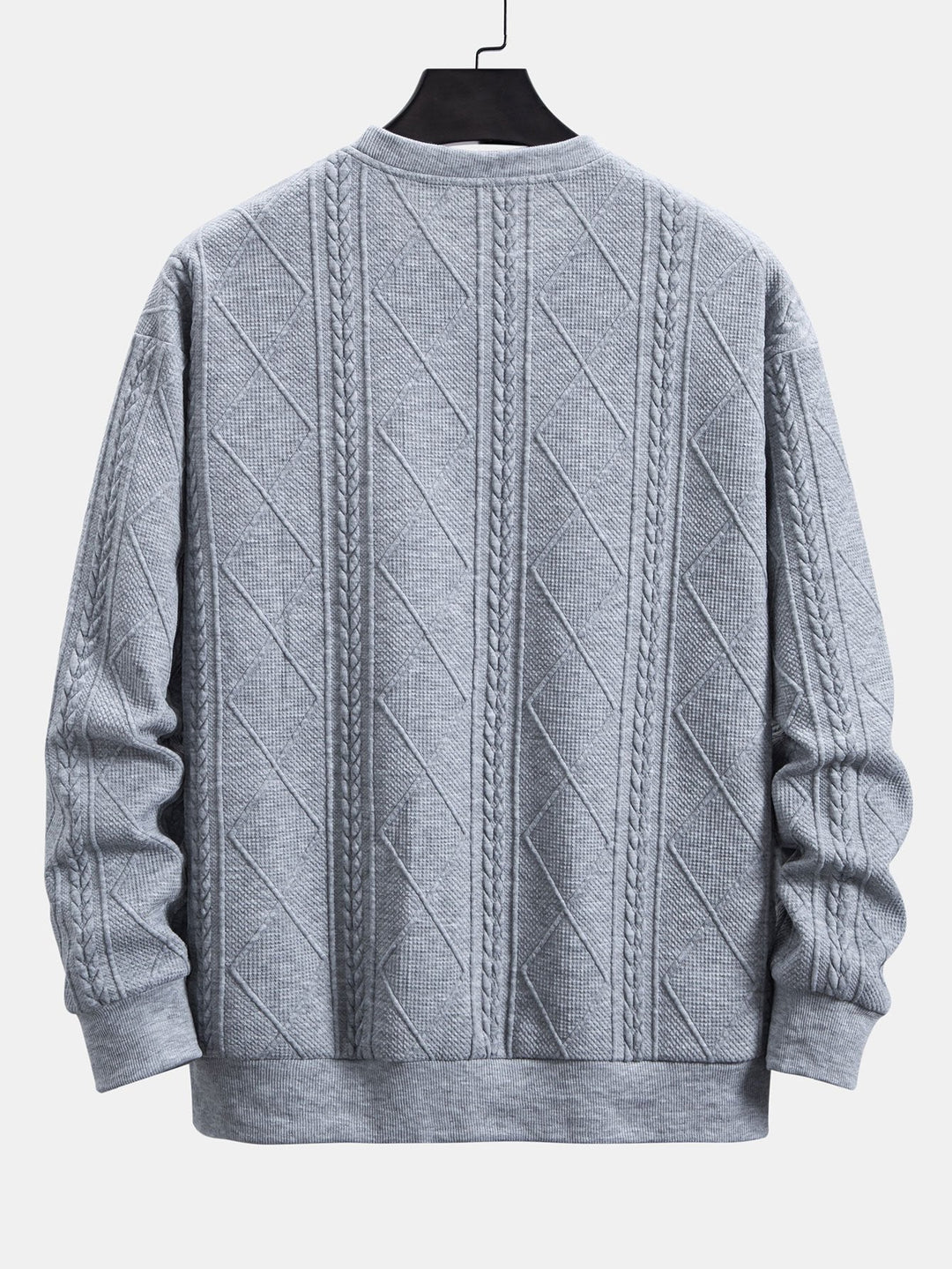 Wout | Sweater met geometrisch jacquarddessin en relaxte pasvorm