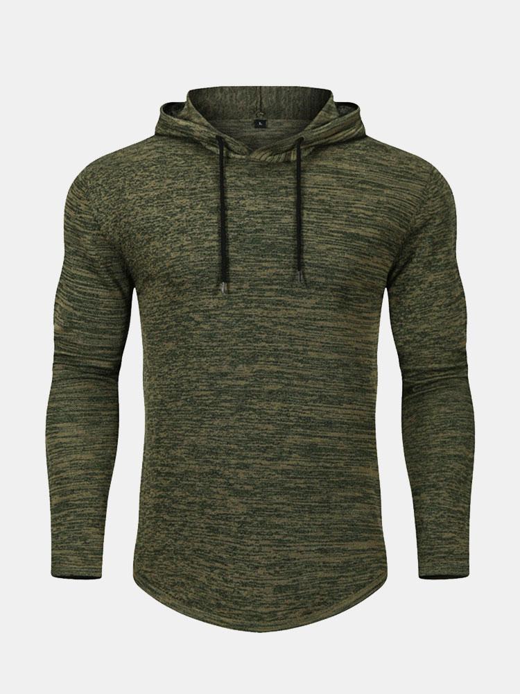 David | Slim-fit gebreide trui met capuchon