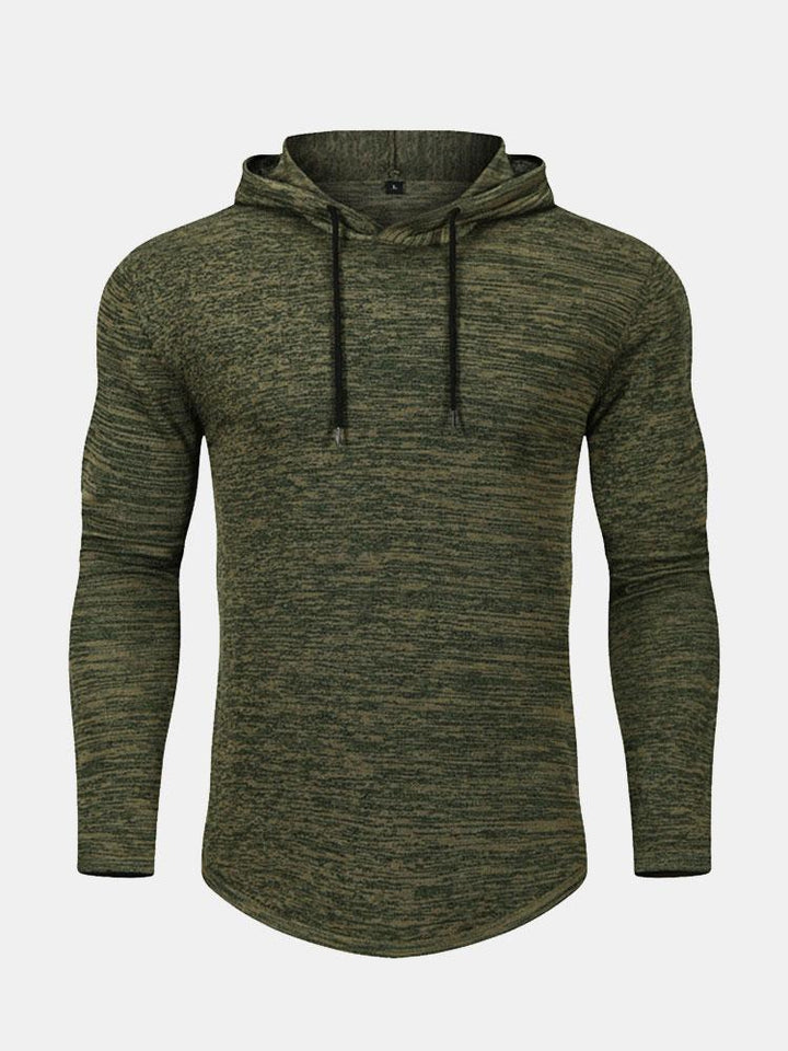 David | Slim-fit gebreide trui met capuchon
