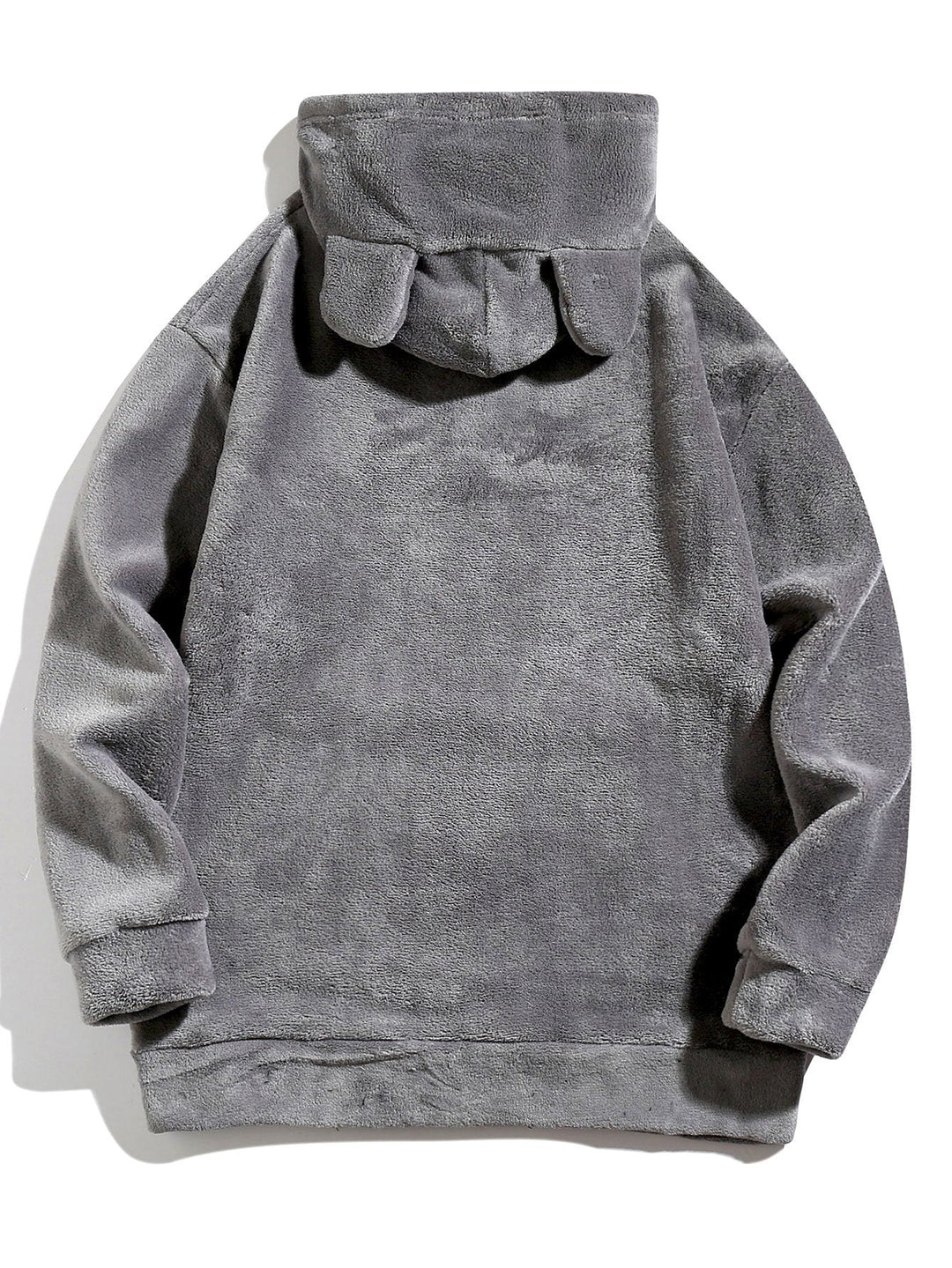 Reinier | Hoodie van teddyfleece met oortjes en relaxte pasvorm