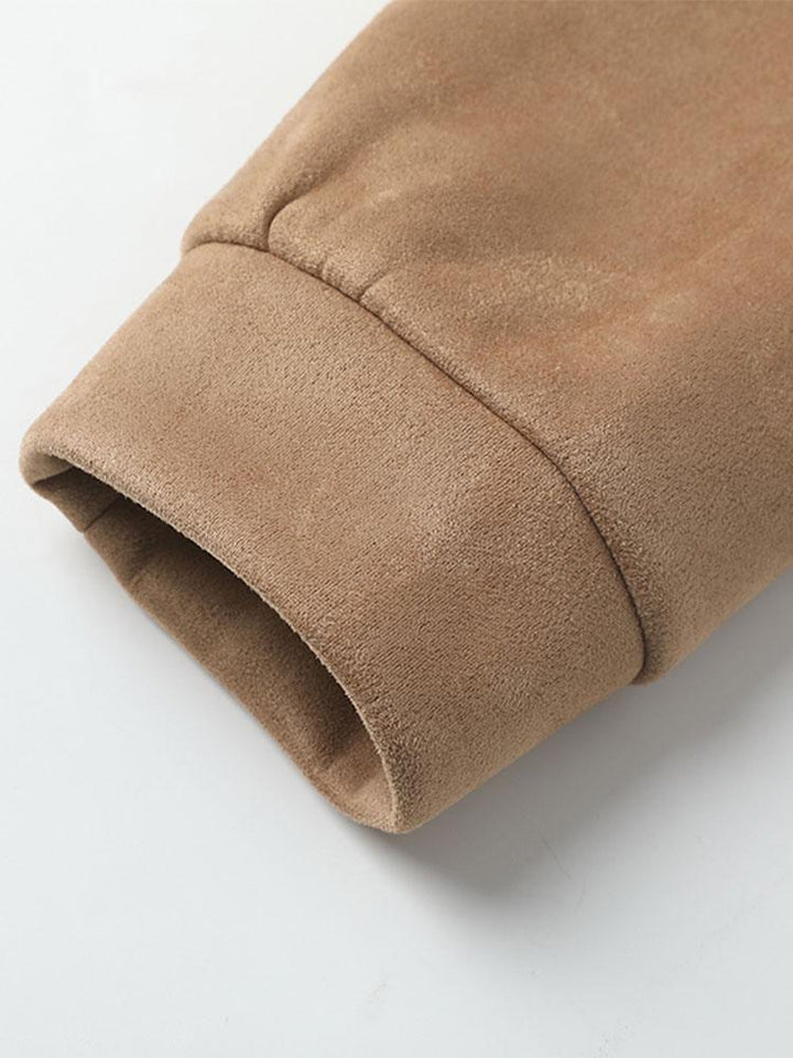 Alexander | 2-in-1 sweater in suèdelook met ronde hals