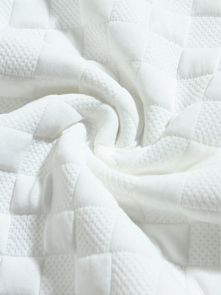 Hidde | Sweater met schaakbordjacquard