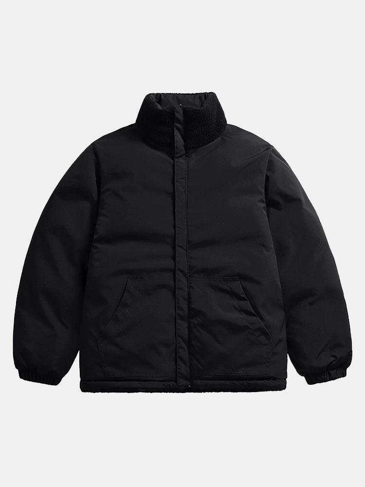 Ruben | Omkeerbare teddy puffer jas
