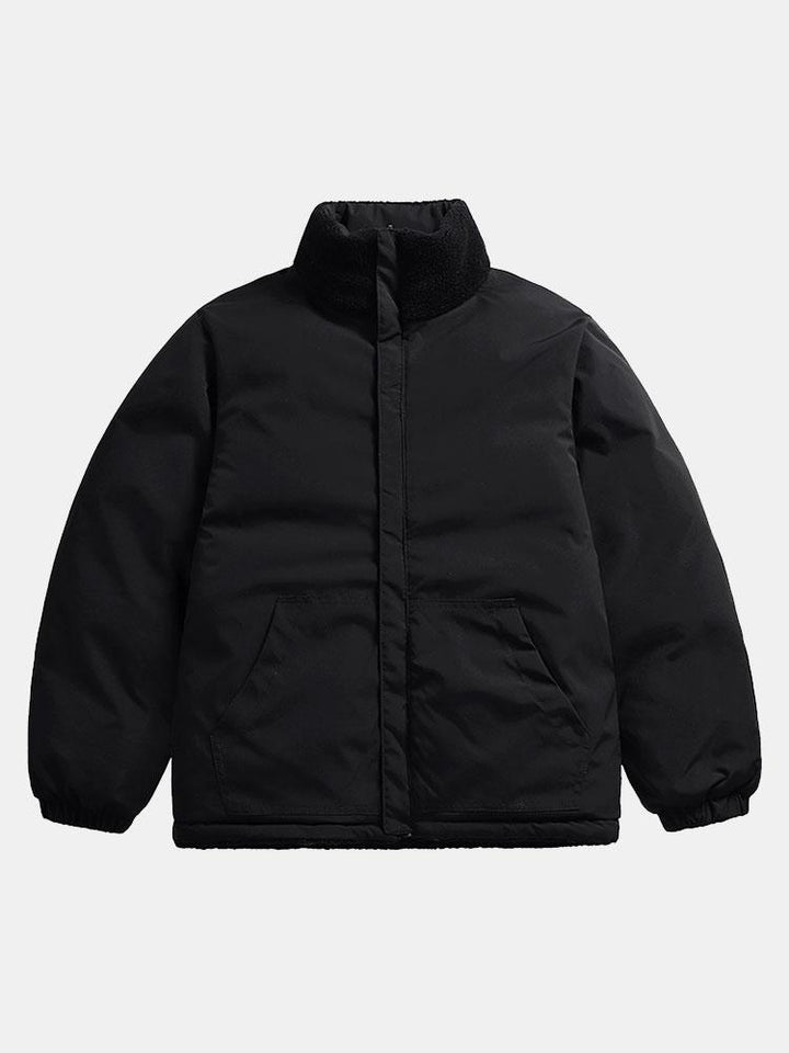 Ruben | Omkeerbare teddy puffer jas