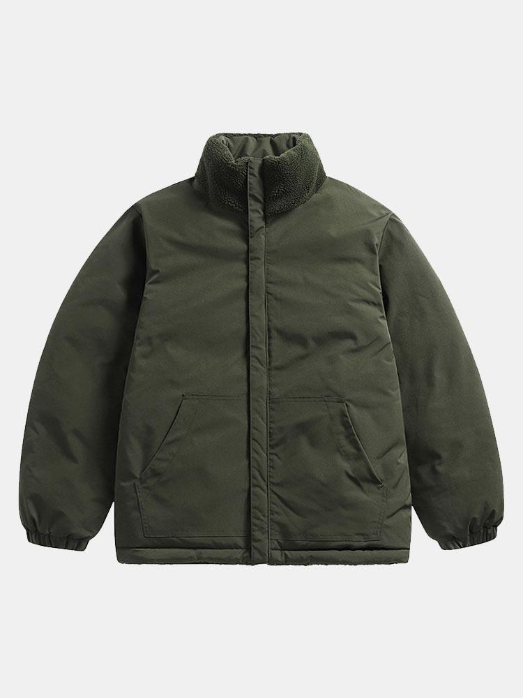 Ruben | Omkeerbare teddy puffer jas