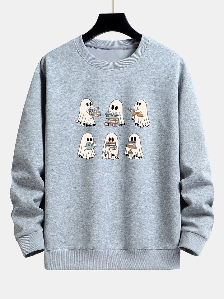 Gijs | Sweater met lezend spookje en relaxte pasvorm