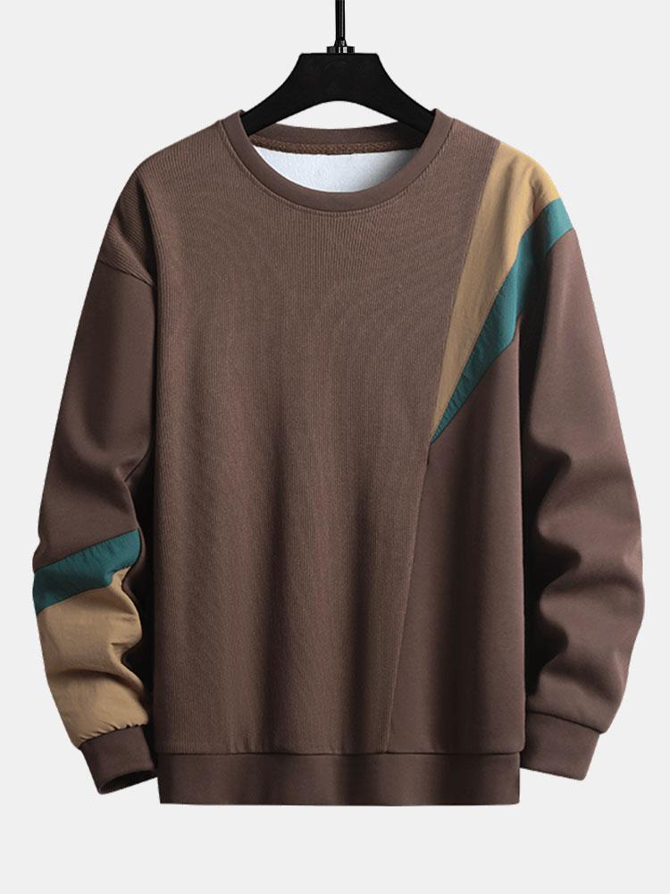 Frank | Sweater met kleurvlakken en ronde hals