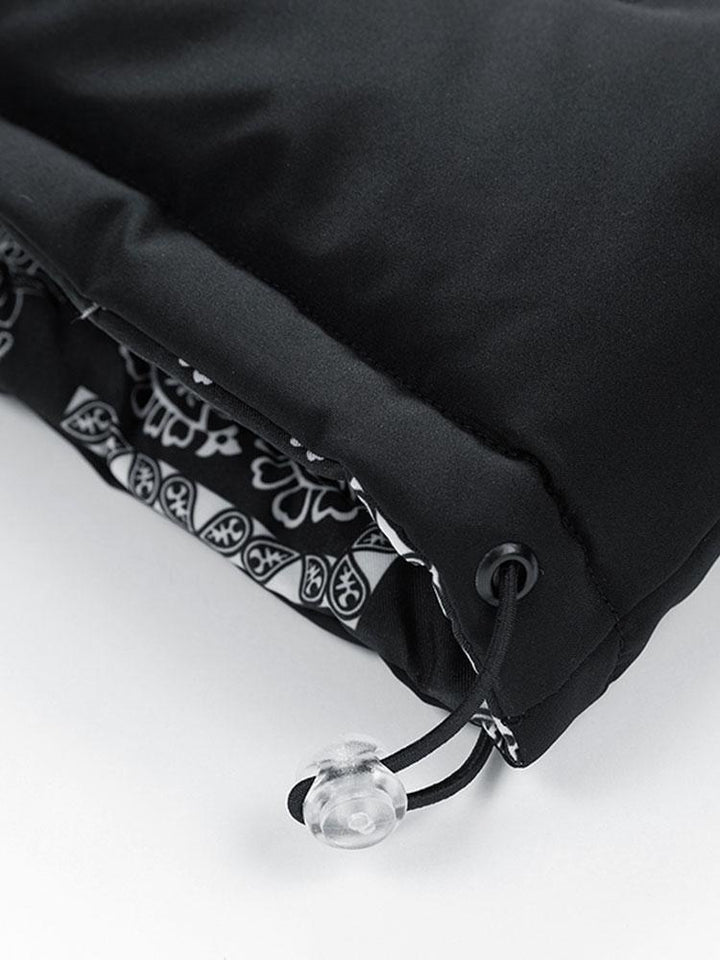 Guus | Omkeerbare puffer jas met paisleyprint