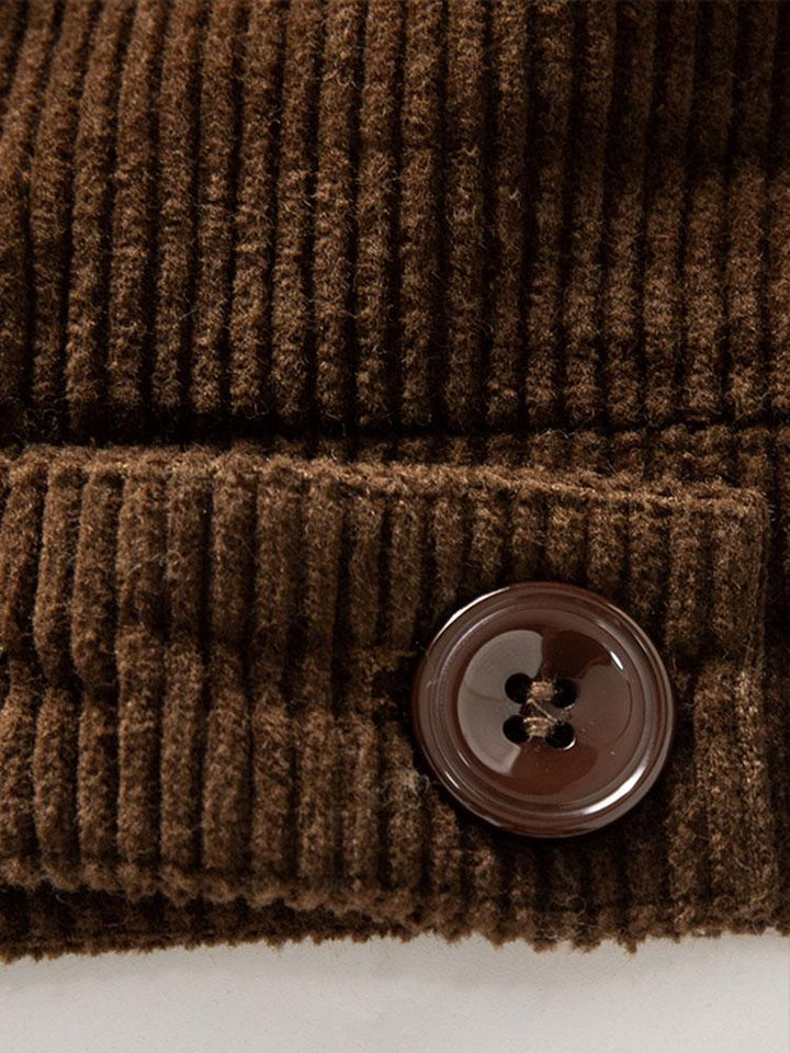 Julian | Katoenen corduroy jack met teddyvoering