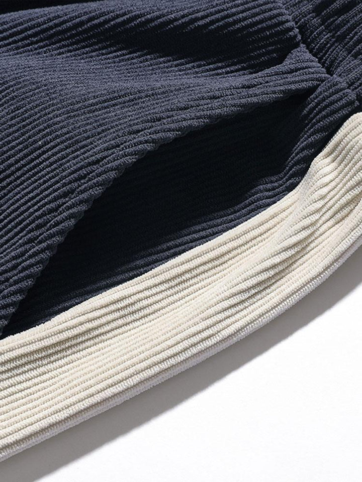 Sam | Corduroy Joggingbroek met Zijstreep
