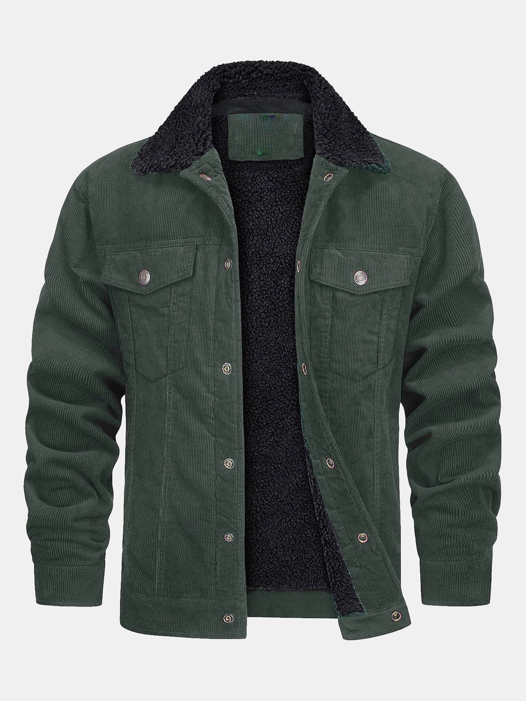 Bram | Corduroy jack met warme teddyvoering