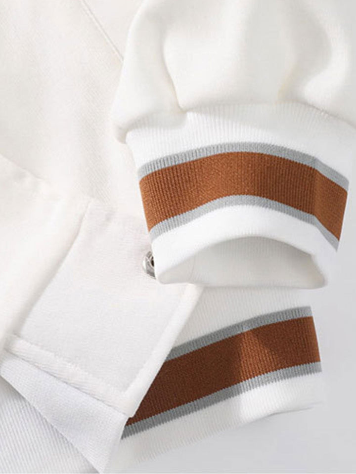 Klaas | Baseball jack met capuchon en knoopsluiting