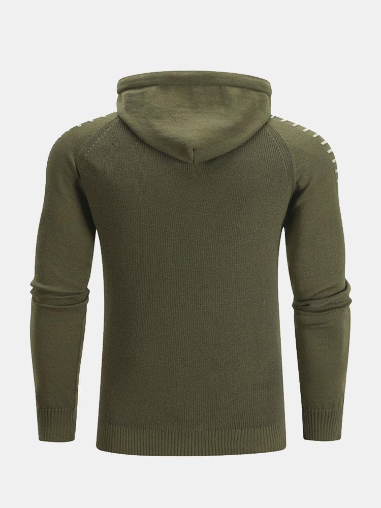Ivo | Slim-fit trui met capuchon en raglanmouwen