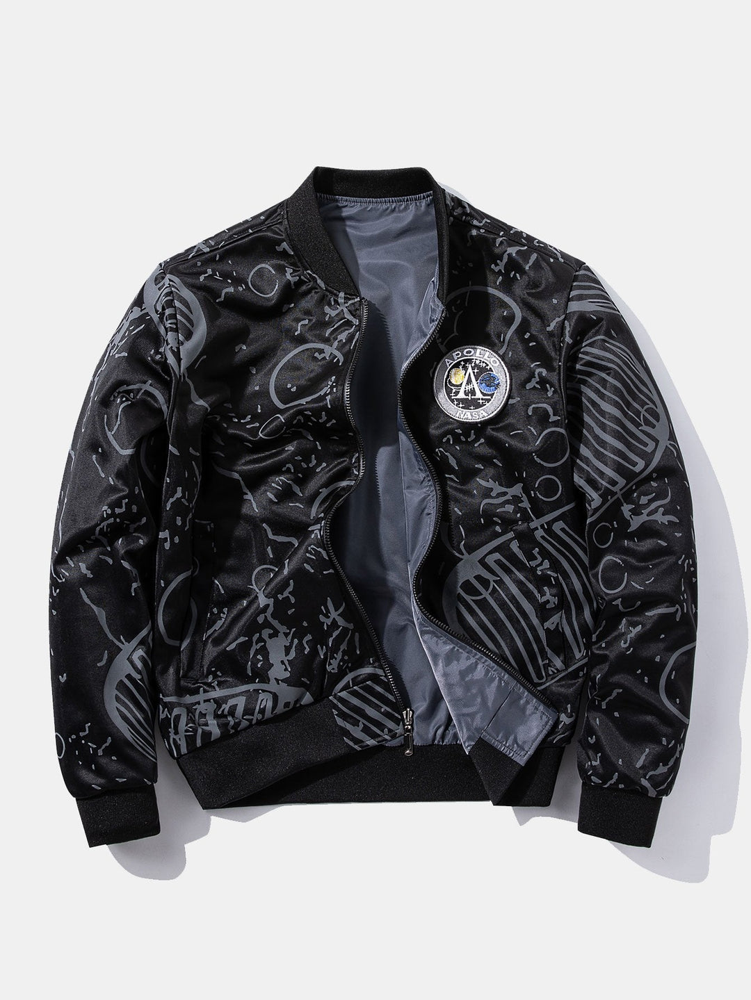 Siebe | Omkeerbaar bomber jack met nasa-patch