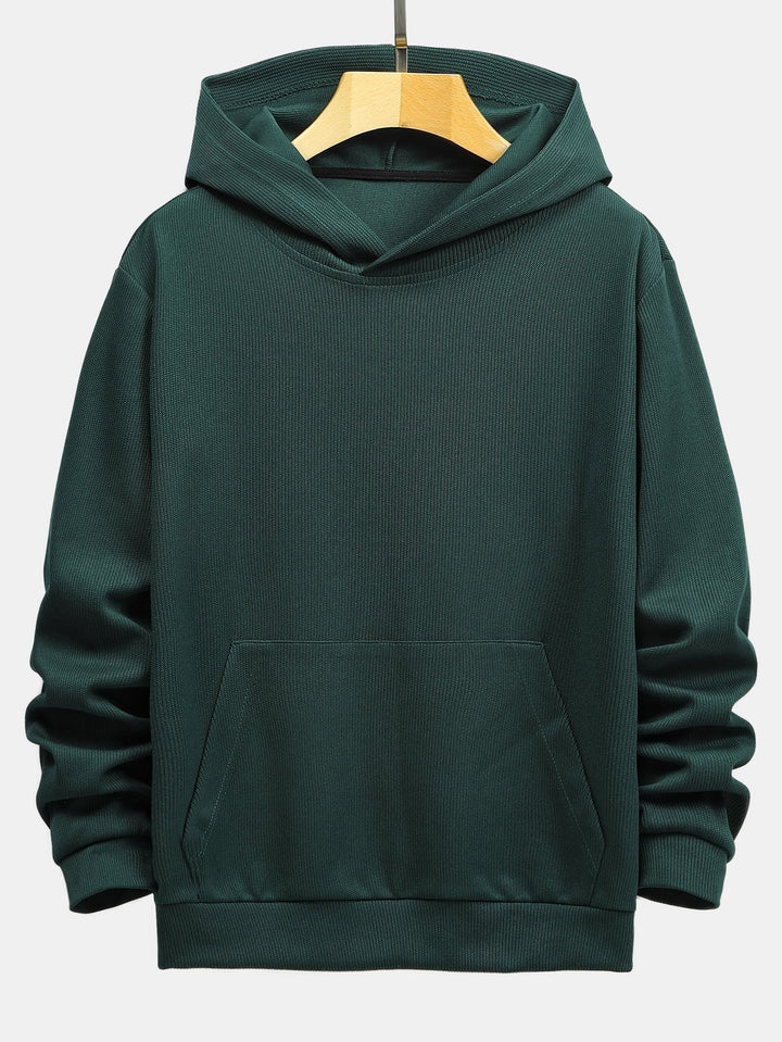 Boudewijn | Gebreide hoodie met ribstructuur