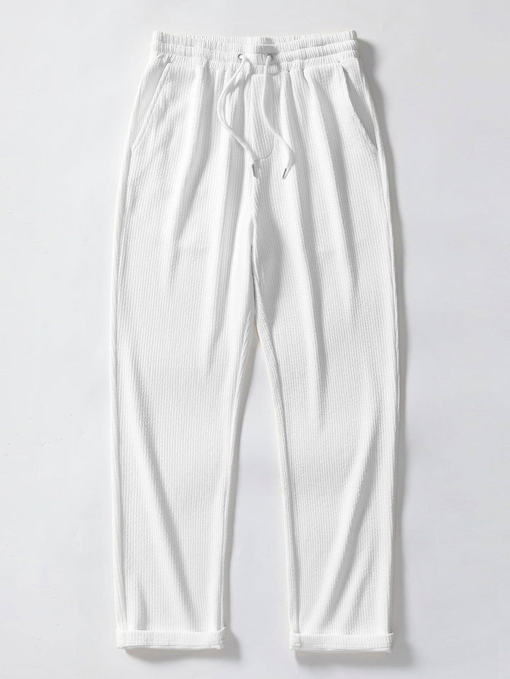 Koen | Geribbelde Broek Straight Leg