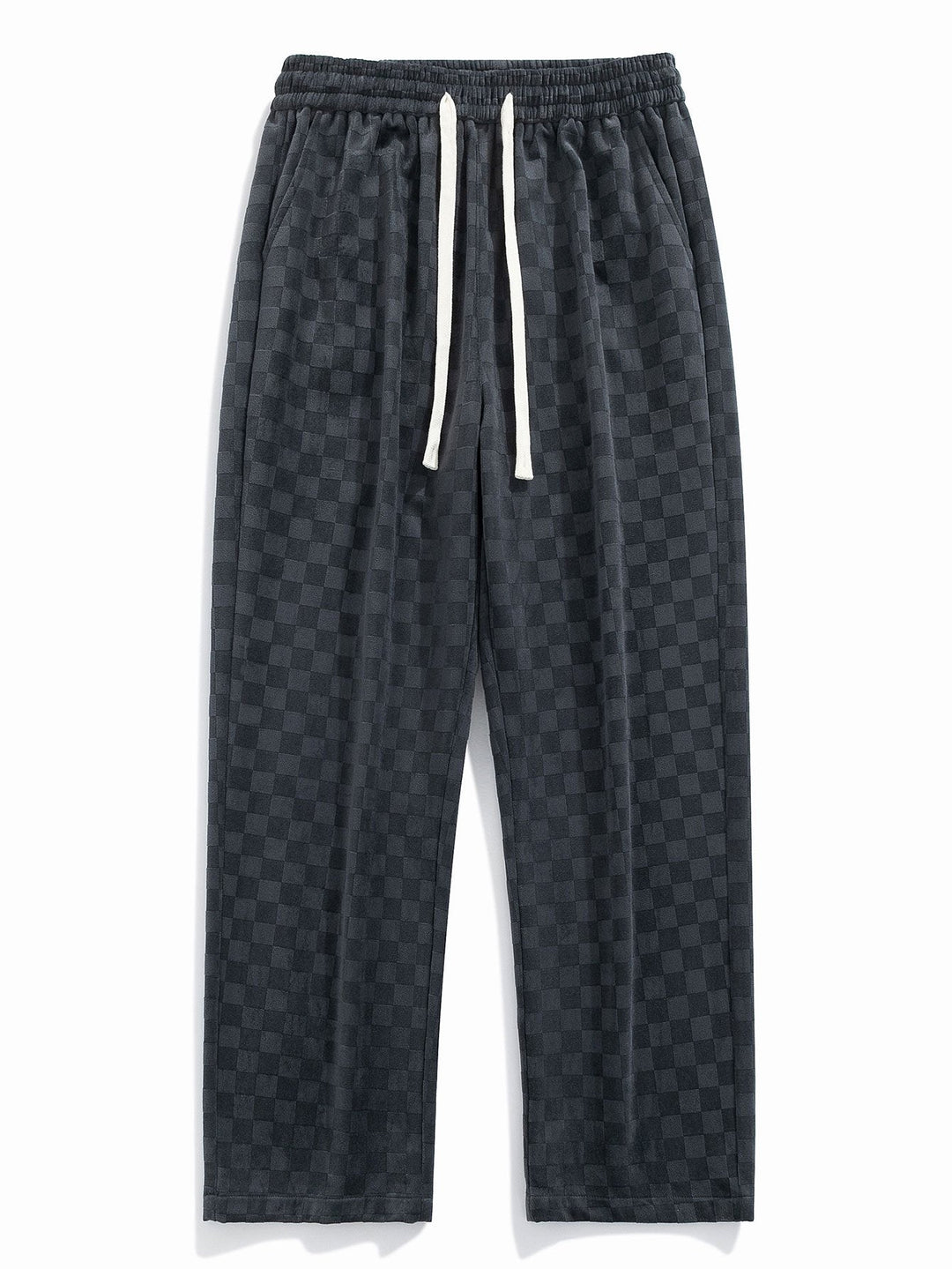 Arne | Geblokte Broek Straight Leg