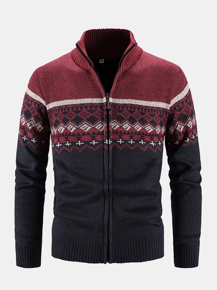 Ward | Trui met geometrische print en rits