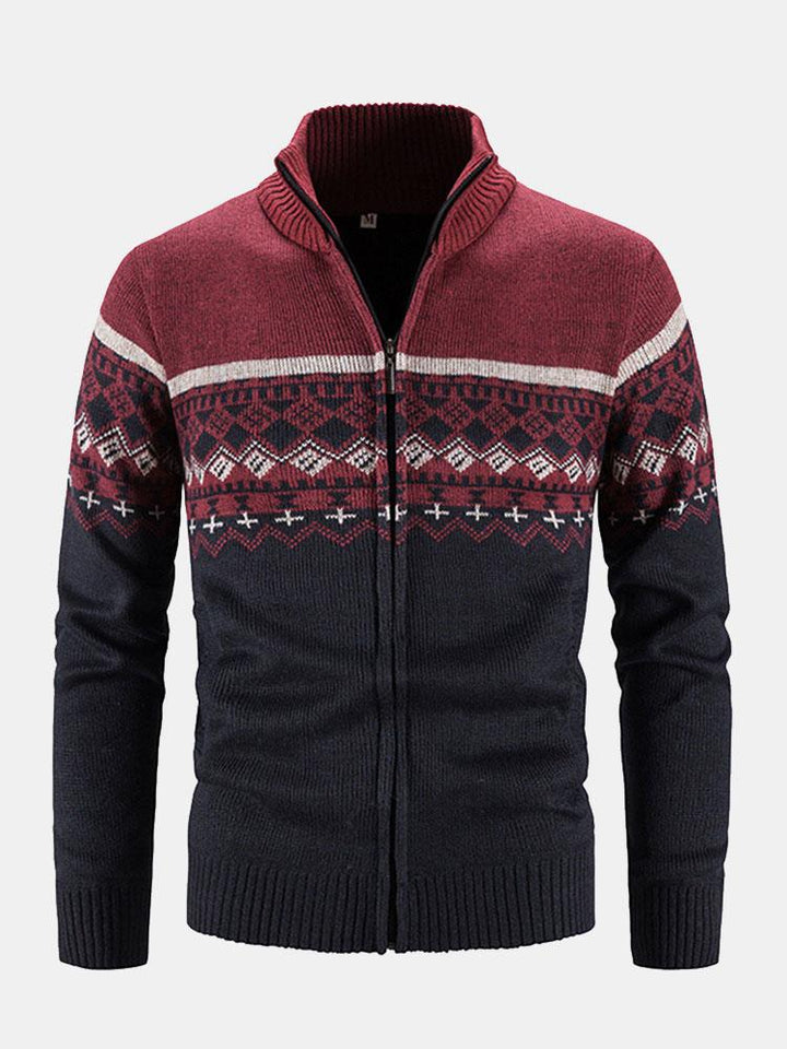 Ward | Trui met geometrische print en rits