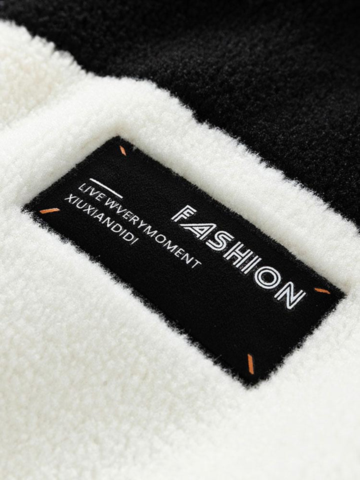 Sander | Teddyfleece jack met patchwork