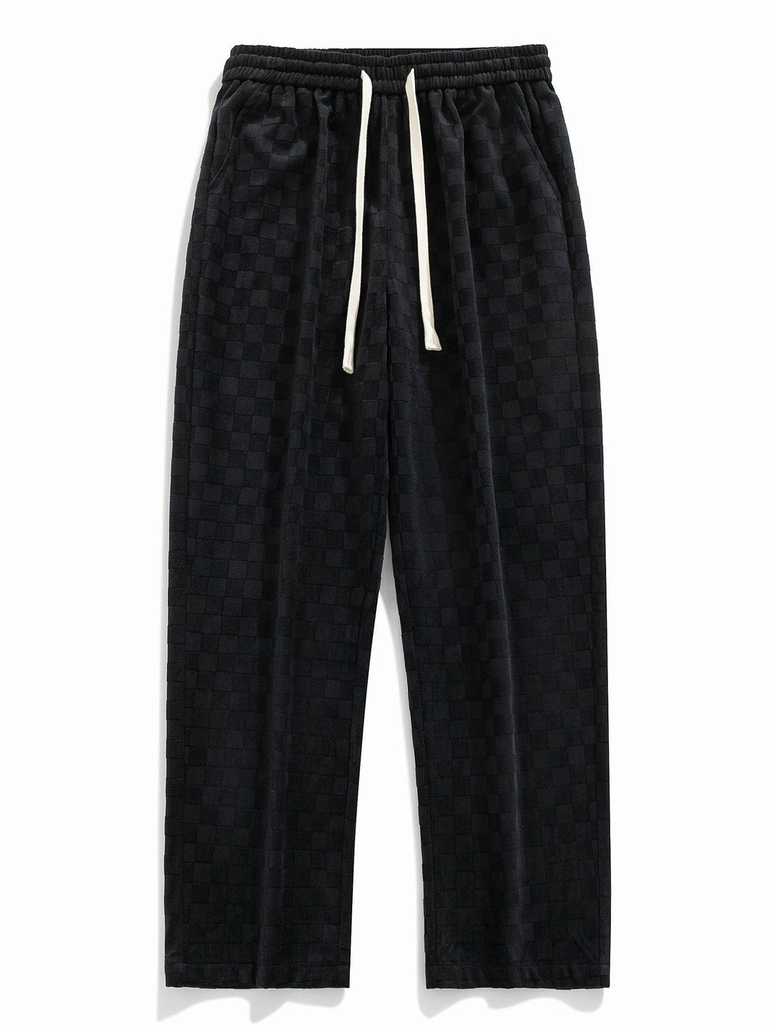 Arne | Geblokte Broek Straight Leg