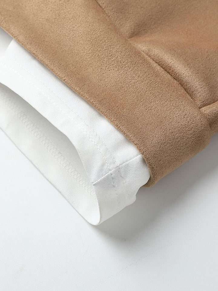 Alexander | 2-in-1 sweater in suèdelook met ronde hals