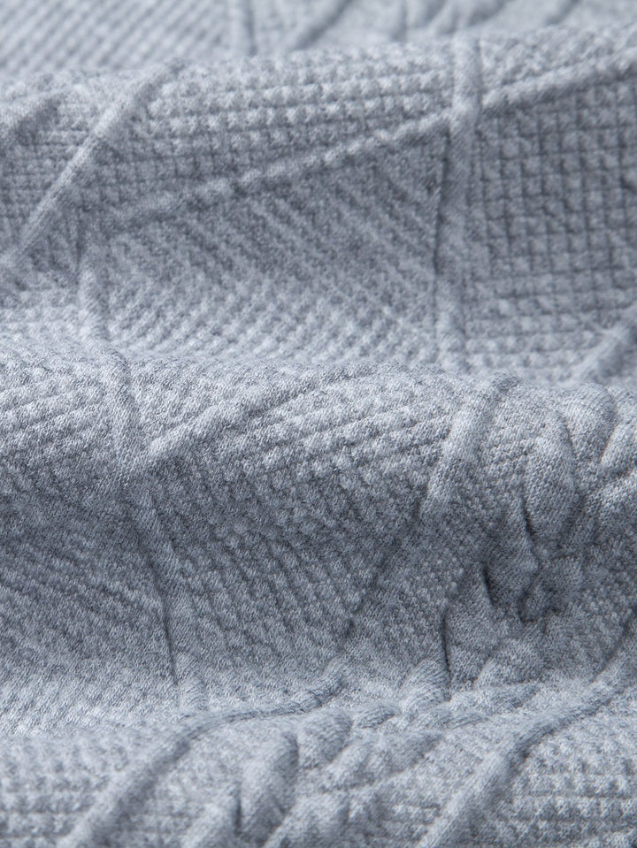 Wout | Sweater met geometrisch jacquarddessin en relaxte pasvorm